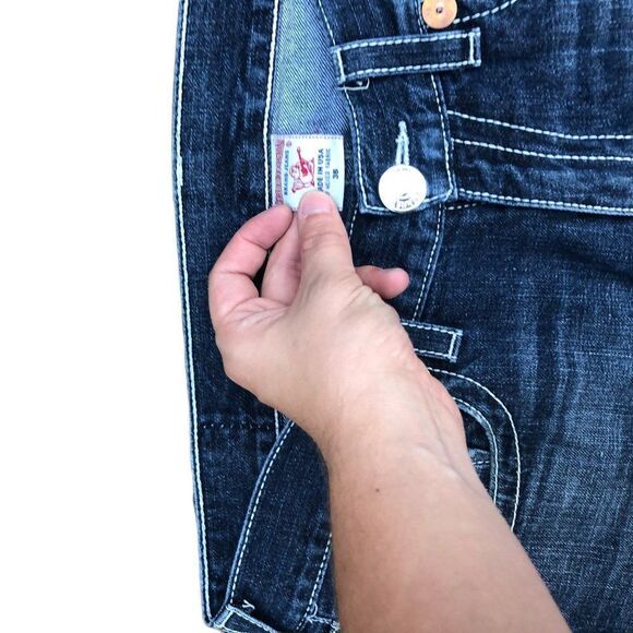 Vintage True Religion Jeans Size 36 BOBBY Blue - Picture 10 of 10